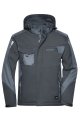 Heren Ski Jas Craftsmen James & Nicholson JN824 zwart-Carbon